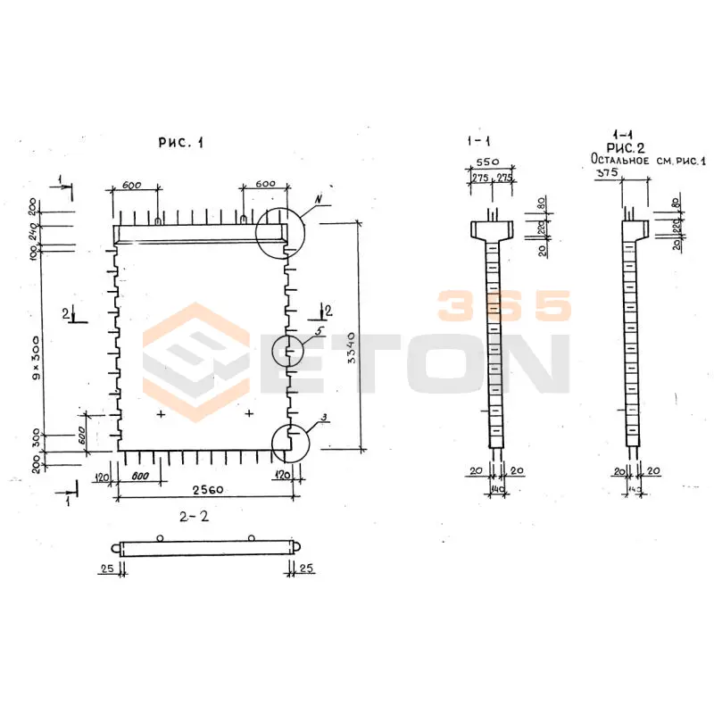 Диафрагмы жесткости серия 1.020-1/87 ( 1.020.1-7, 1.020-1/83, ИИ 04-1, 1.020.1-3пв ) 1Д 26-33 пв