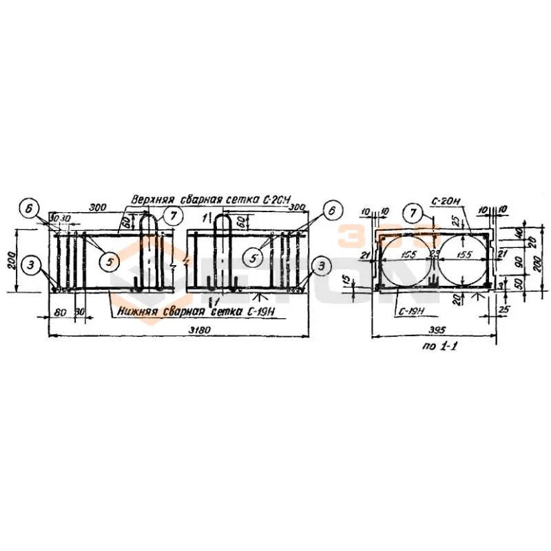 Панели с круглыми пустотами Серия ИИ 01-02 НБ 4 (ИИ 01-02)