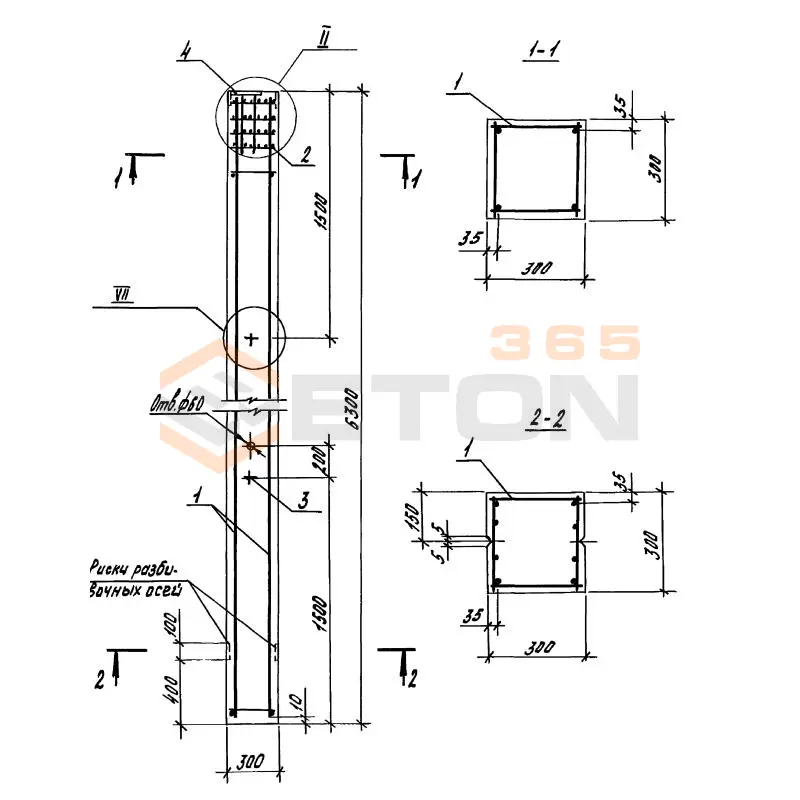Колонны Серия 1.823.1-3с 1К 63-3-2 с