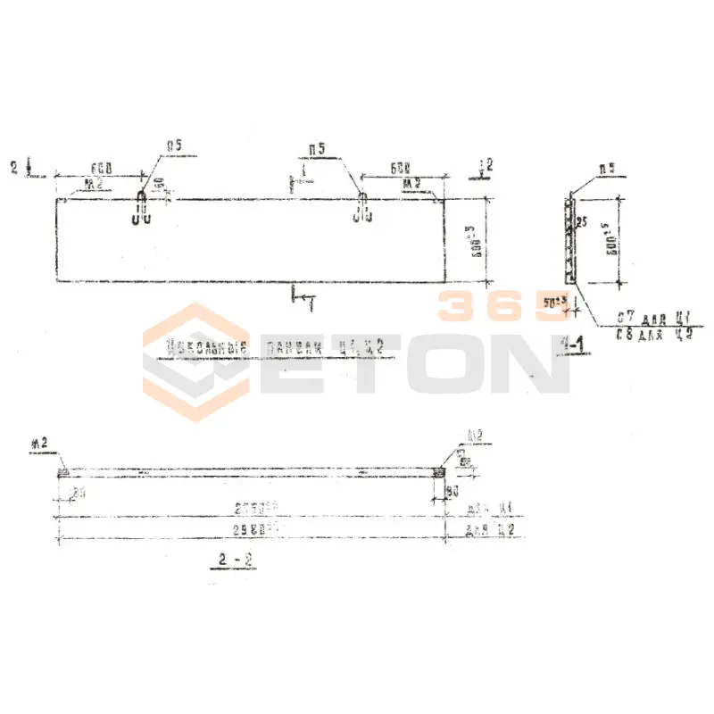 Цокольные панели Ц Серия 3.017-1 Ц 2