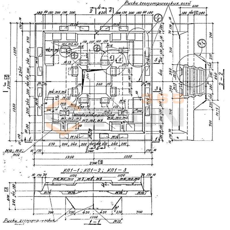 Капители Серия 1.420-4 КП 1-2