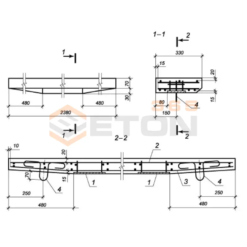 Ступени плоские ГОСТ 8717-2016 ЛСС 24-1 г (ГОСТ 8717-2016)