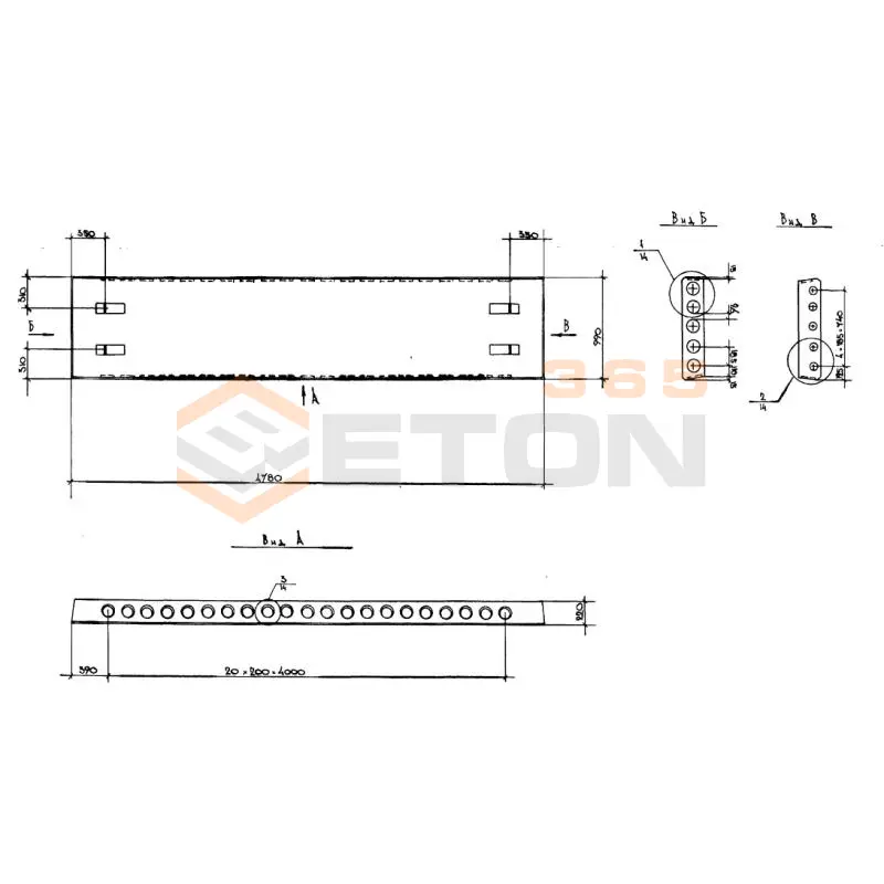 Плиты перекрытия многопустотные Серия 1.141.1 КЛ-3 ПК 48-10-8 АIVт