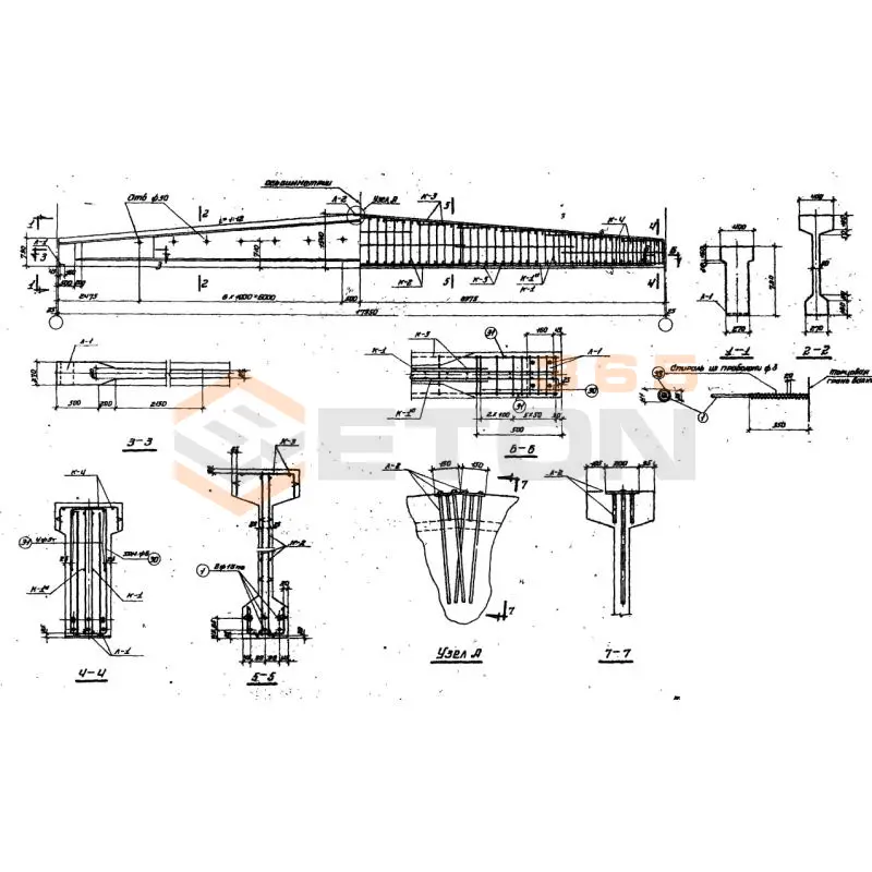 Балки Серия ПК 01-06 1Б 4э-18-1