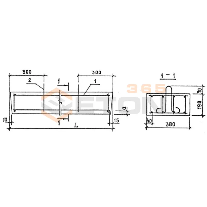Перемычки плитные ПР Серия 1.138-10 2ПР 27-38-19-72 АVт