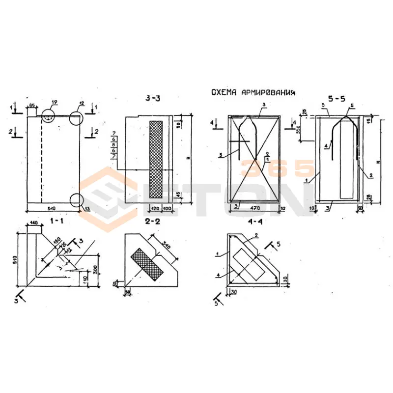Панели стеновые трехслойные Серия 1.232.1-7 3ПСТ 51-180-30 л