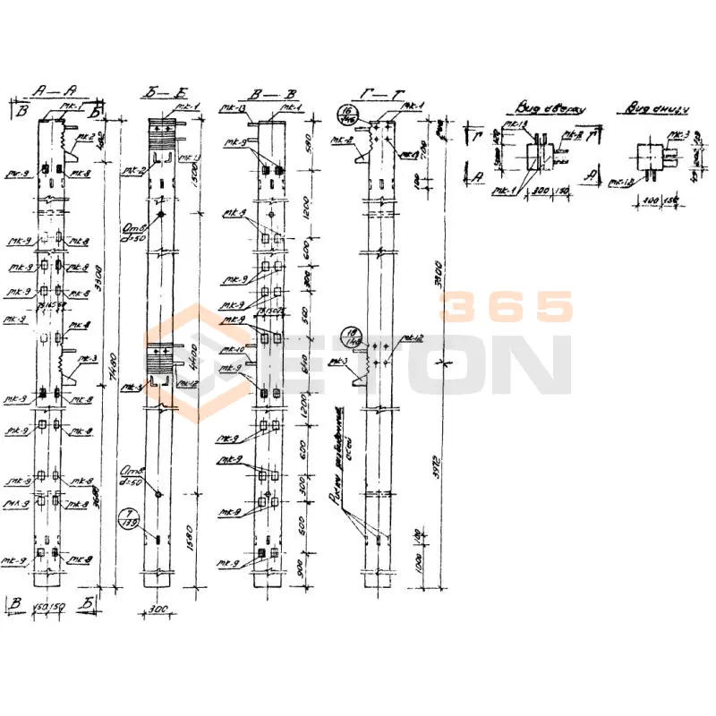 Колонны Серия ИИС 04-2 СКН 1-20-75-3 а (ИИС 04-2)