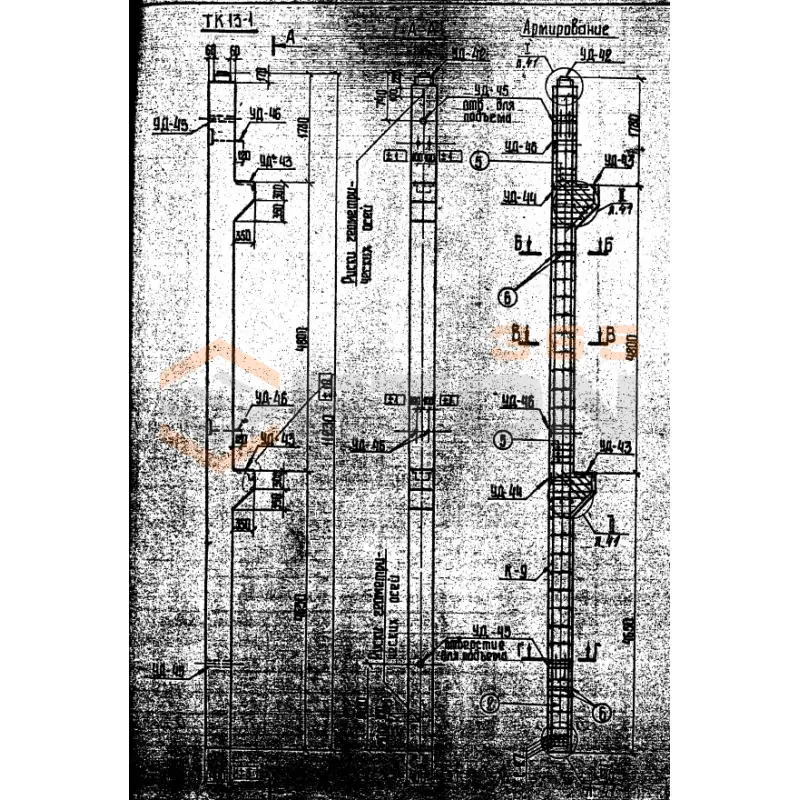 Колонны серия 3.407.1-157 ( серия 3.407-102, 3.407-40/70 ) ТК 13-1
