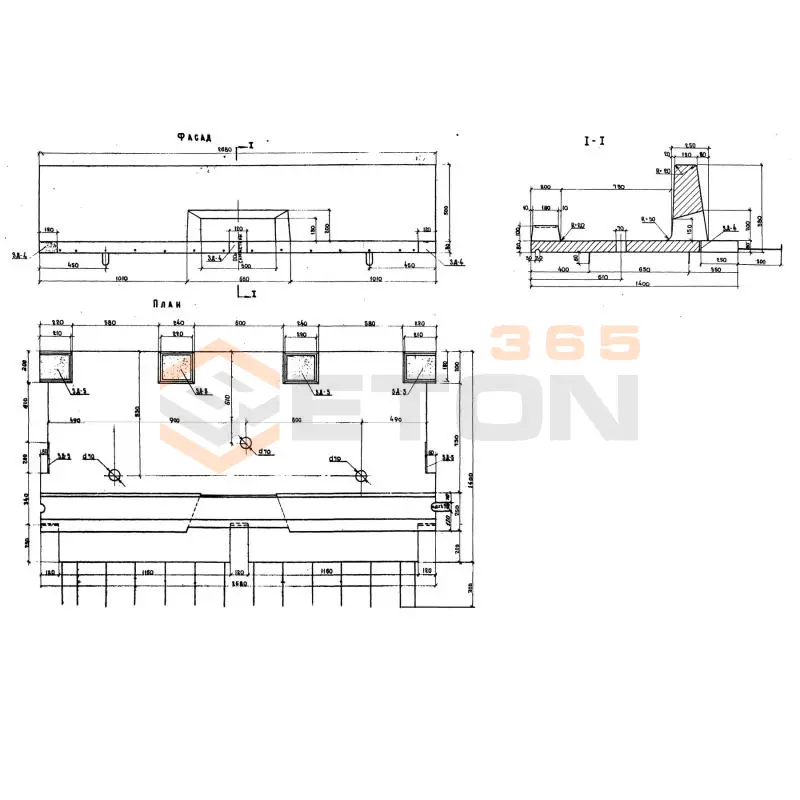 Блоки тротуарные Серия 3.503-14 ПТ 1 у