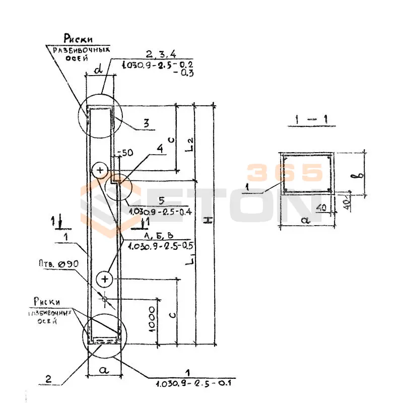 Колонны Серия 1.030.9-2 КБ 3-1