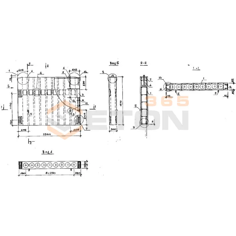 Вентблоки-диафрагмы жесткости Серия 1.034.1-1/90 ВД 20-26-30