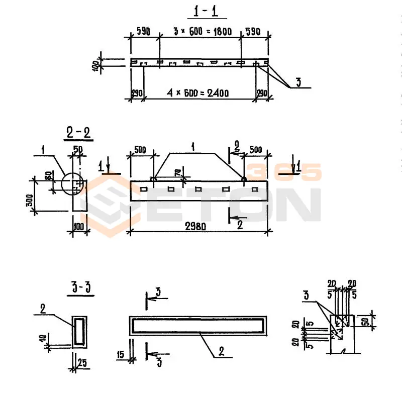 Блоки бортовые Серия 3.019.1-3 ББН 1 п (3.019.1-3)