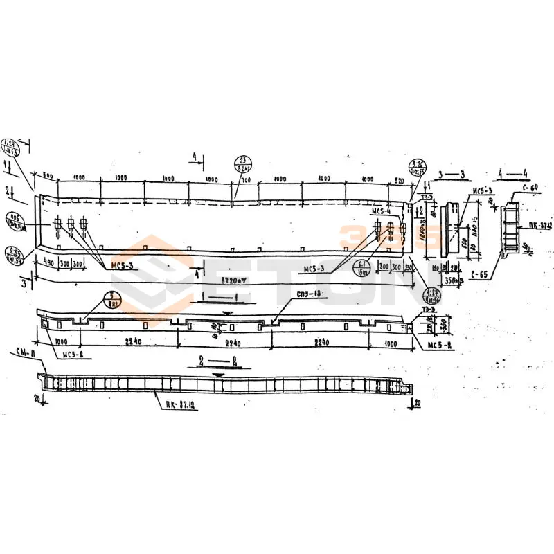 Панели наружных стен Серия 1.232 КЛ-2 НР 2-87-12-35 (1.232 КЛ-2)