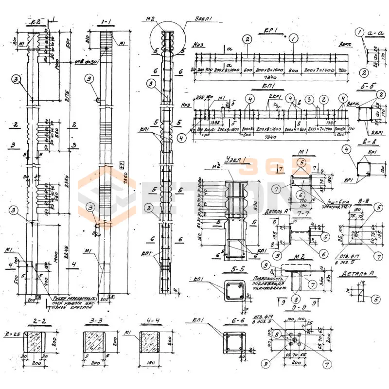 Колонны ТП 901-6-43 К 2 с