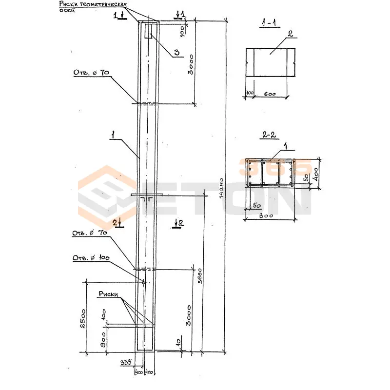 Колонны Серия 1.420.1-32 2КД 8-48(84)-1