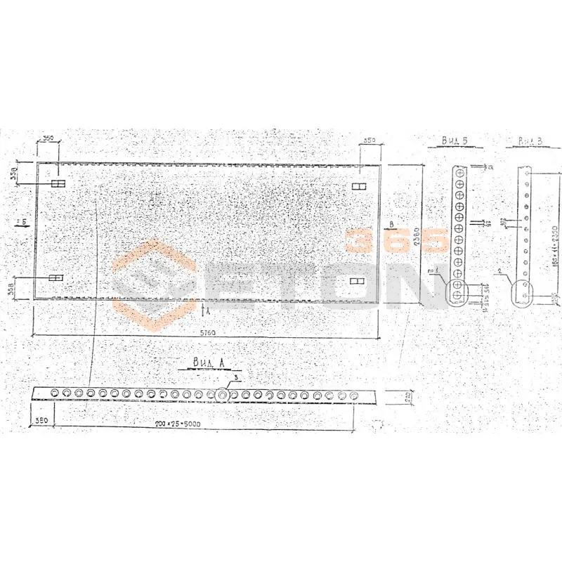 Панели перекрытий многопустотные Серия 1.241.1 КЛ-3 ПК 58-24-6 АтVт