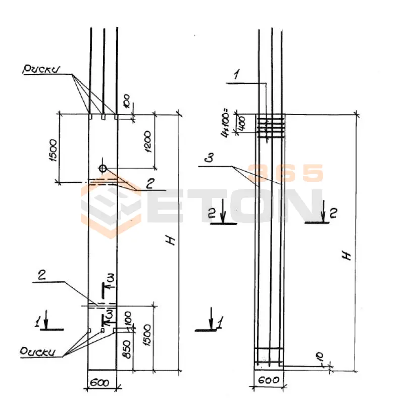 Колонны Серия 3.012-3 1К 62-1 (3.012-3)