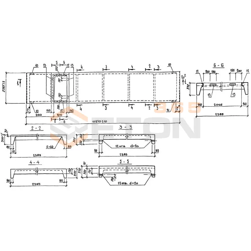 Панели стеновые Серия 1.432.1-20 ПС 120-24-1 АтVт-7 (1.432.1-20)
