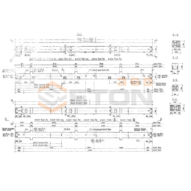 Колонны сечением 400х400 Серия ИИ 04-2 К3СК 436-30