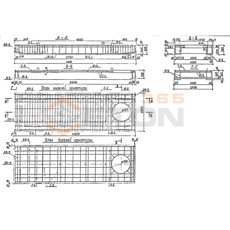 Плиты перекрытия Альбом ПС 192 ДПО 14
