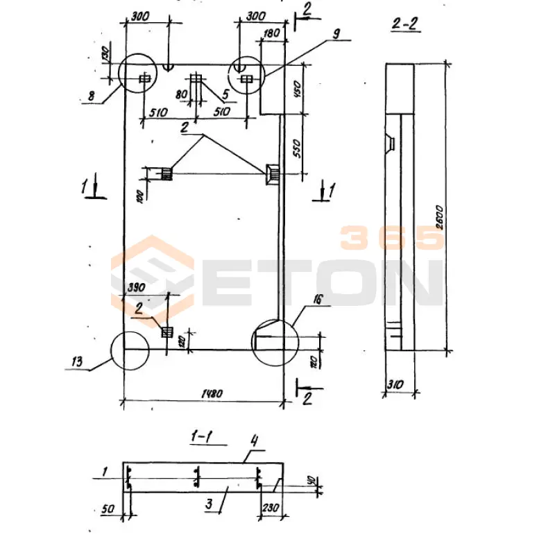 Панели парапетные Серия 1.100.1-7 1НЧ 15-26-31-50 л-1