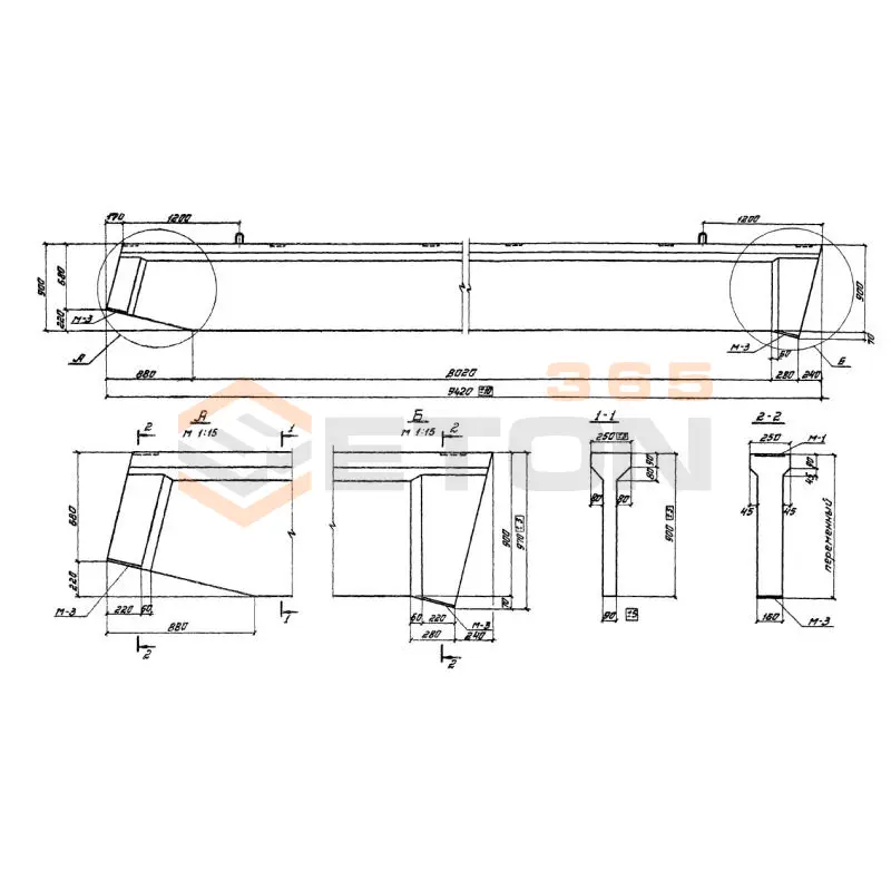 Балки Серия 1.862-2 БС 9-4 (1.862-2)