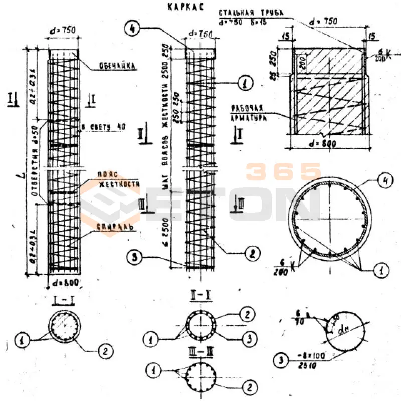 Блоки столбов ИНВ 25442м СН 7 (ИНВ 25442м)