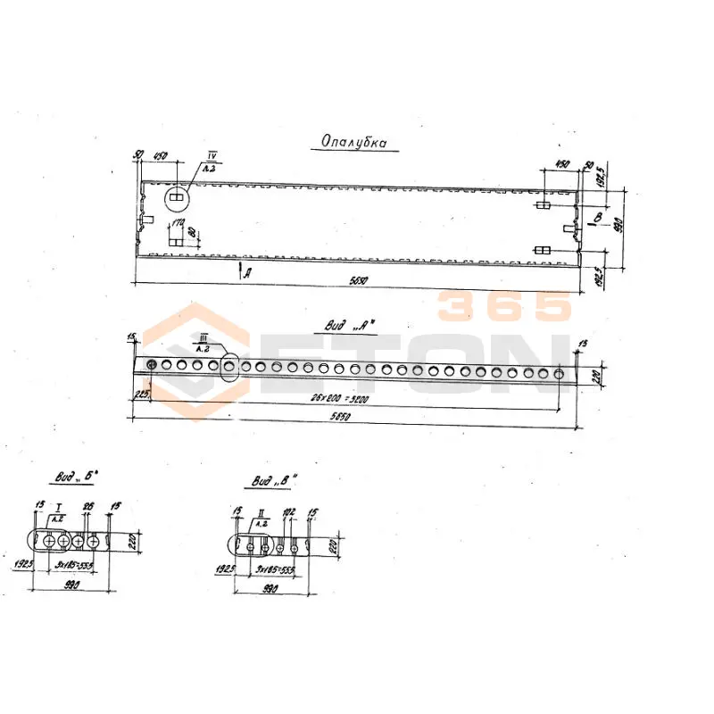 Панели многопустотные Серия 1.440-1 ПКЛ 12-56-10 АIV (1.440-1)