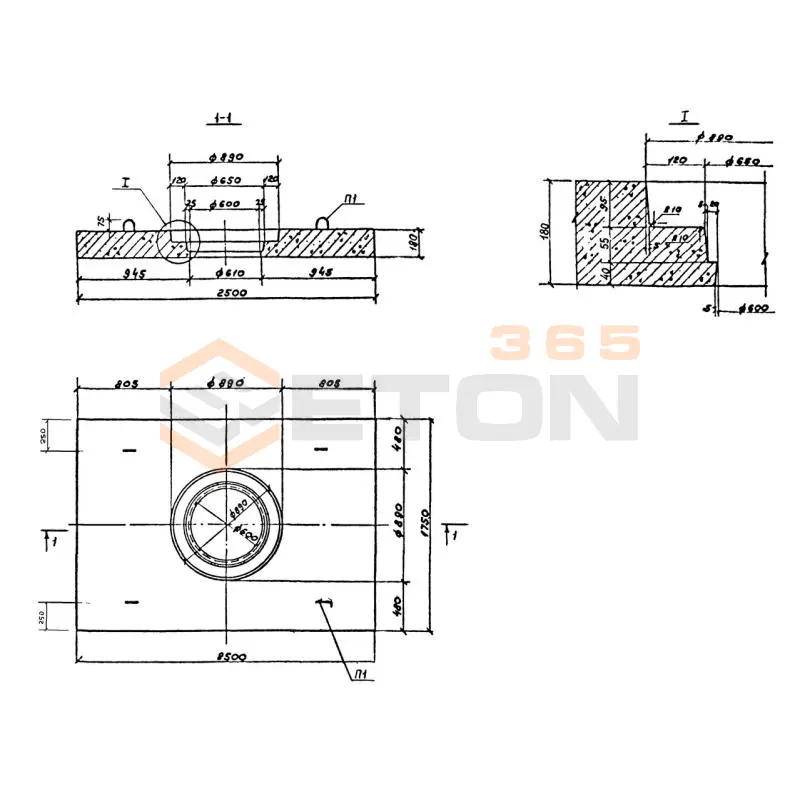 Плиты опорные Альбом СК 6114-92 ППН