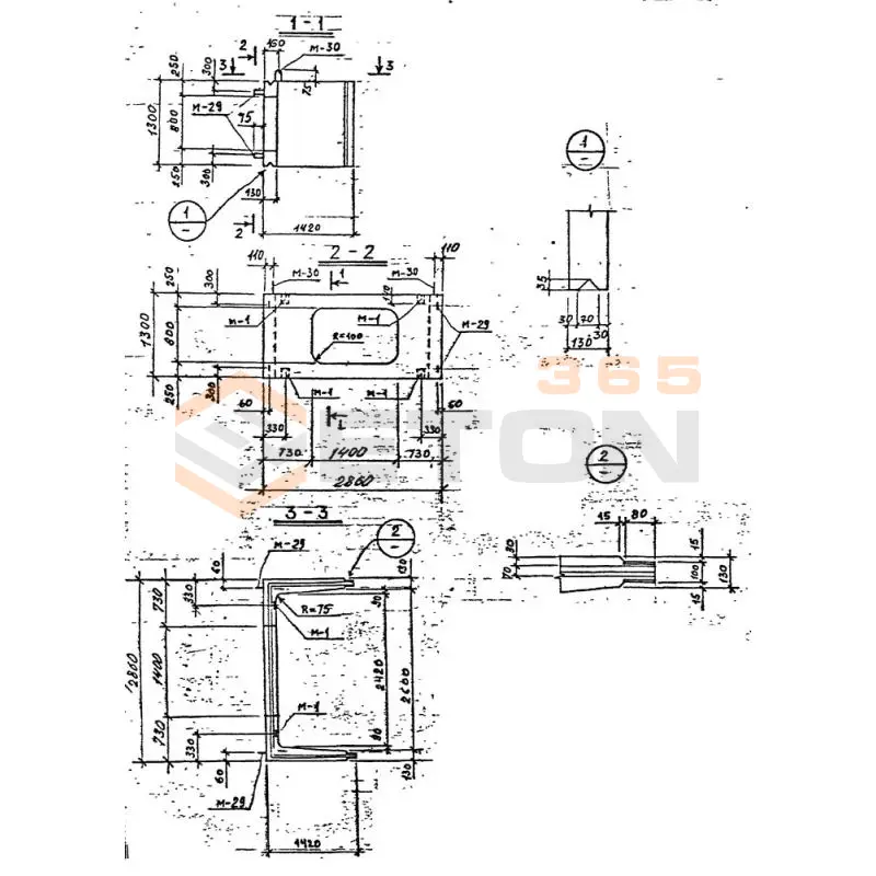 Блоки камер Серия 3.903 КЛ-13 СБК 2,6-1 (800х1400)