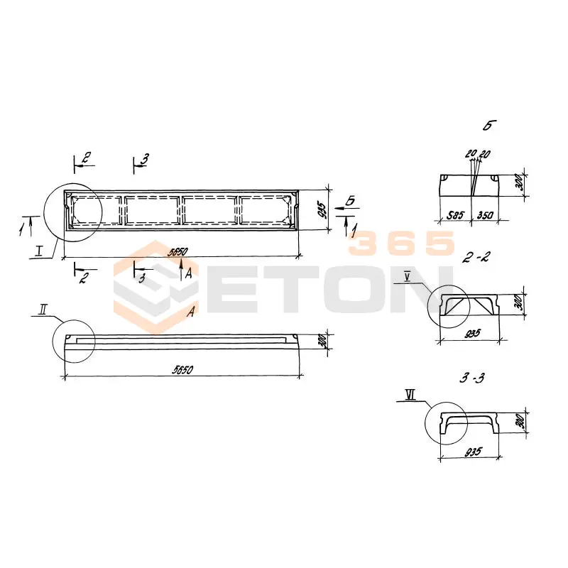 Плиты ребристые ГОСТ 21506-87 П 3-4 АтVск