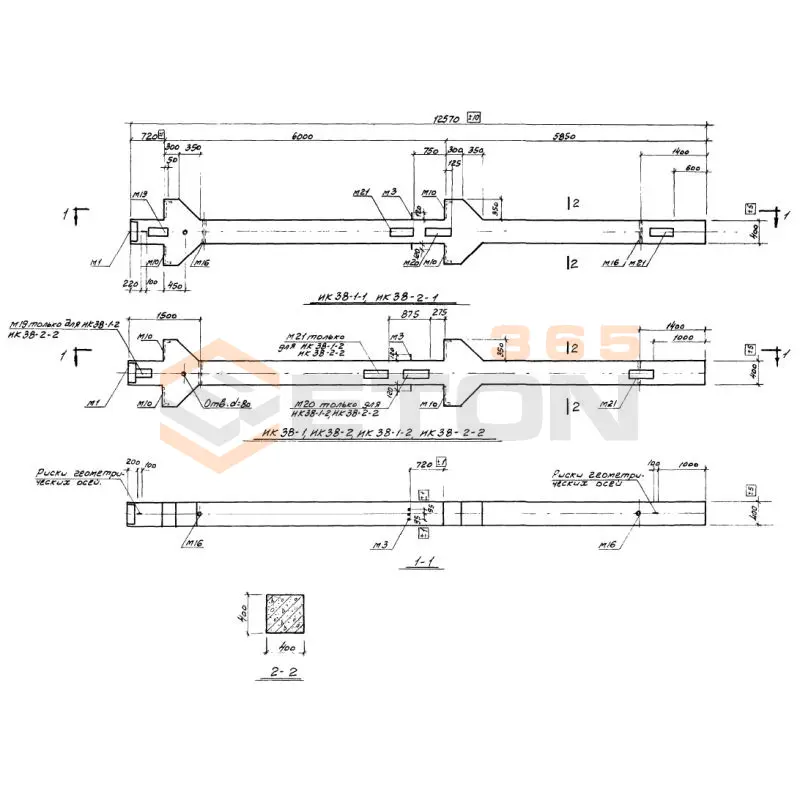 Колонны Серия ИИ 22-3/70 ИК 38-1 (ИИ 22-3/70)
