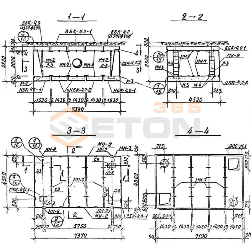 Камеры тепловые Серия 3.903 КЛ-13 Камера 4,0-7,0-2,0