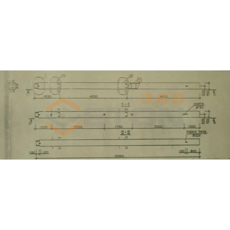 Колонны сечением 400х400 мм для зданий с высотами этажей 4,2 м Серия 1.020.1-2с/89 3КН 42-104-13