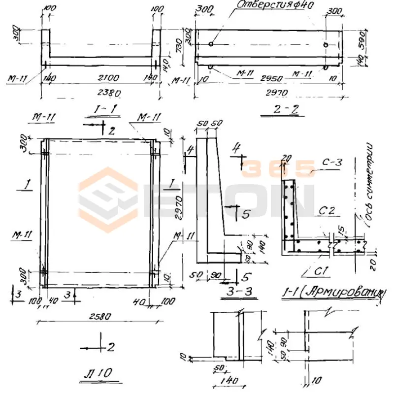 Лотки Л Серия ИС 01-04 Л 10
