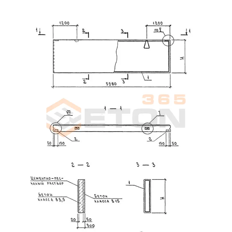 Панели стеновые двухслойные Серия 1.832.1-18.93 ПСДМП 60-12-30