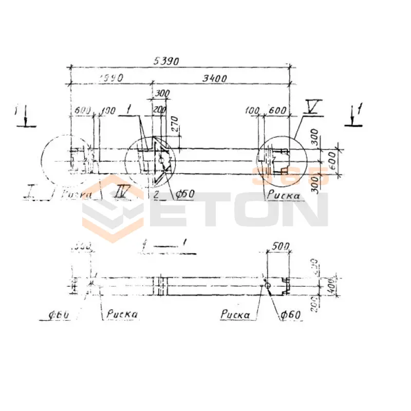 Колонны высотой 5,4 м Серия 1.420.1-20с К 20-3 с