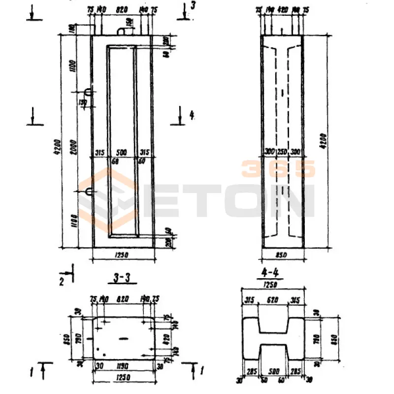 Блоки фундаментные Серия 3.501.1-131 Ф 1-1
