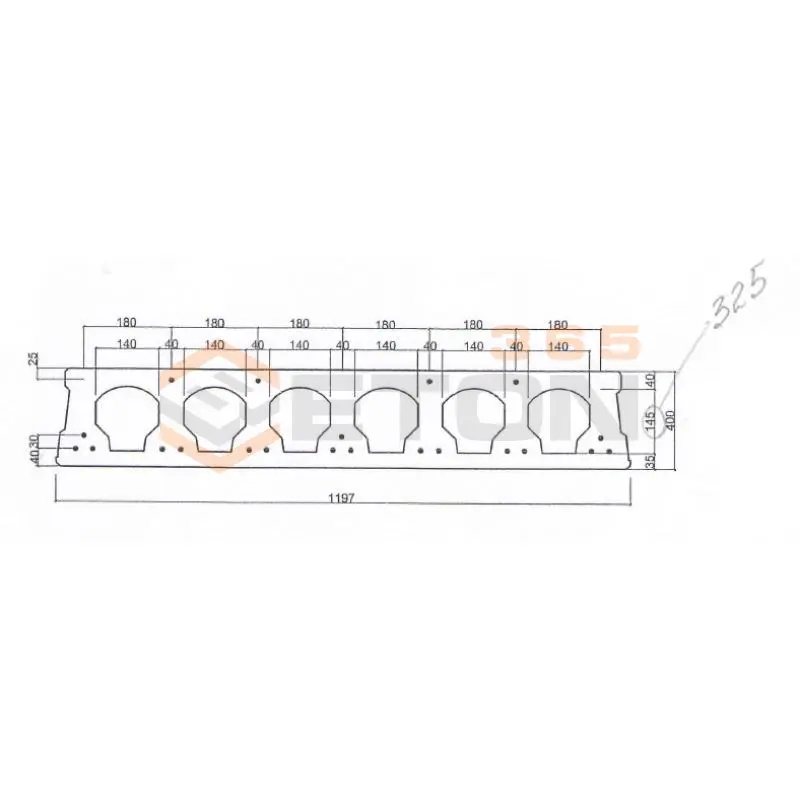 Плиты перекрытия многопустотные ПБ Шифр 0-453-04 ПБ 4-162-12-12 к7т