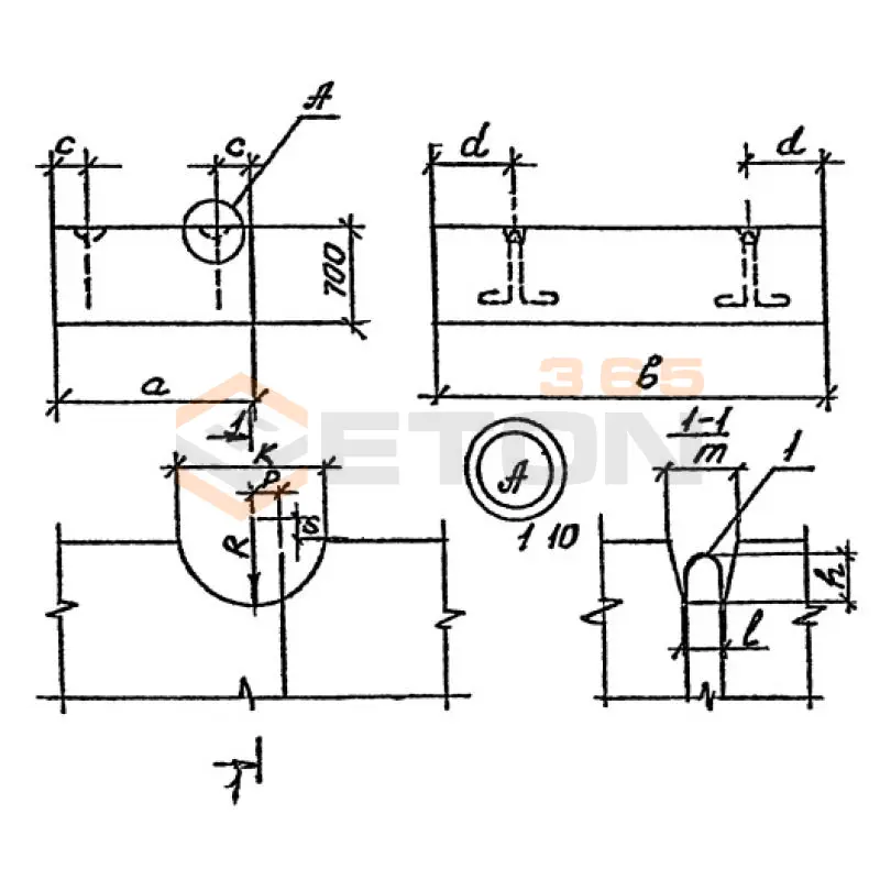 Блоки фундаментов серия 3.501.1-177.93 (3.501.1-126) Ф 9-403