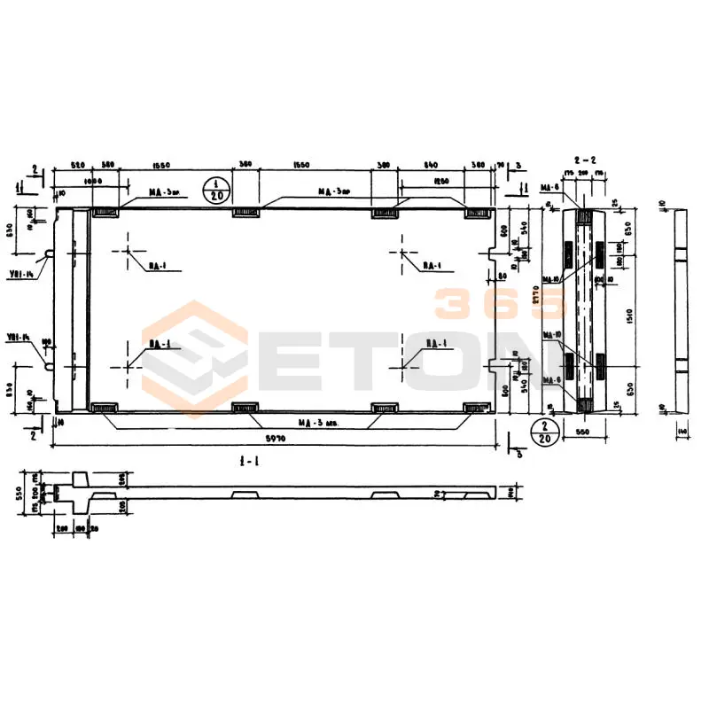 Диафрагмы жесткости Серия ИИ 04-6 ДМ 2-28-60 (ИИ 04-6)