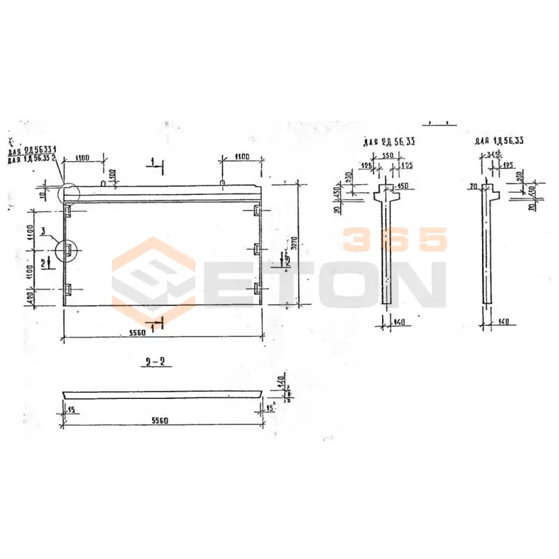 Диафрагмы жесткости серия 1.020-1/87 ( 1.020.1-7, 1.020-1/83, ИИ 04-1, 1.020.1-3пв ) 1Д 56-33
