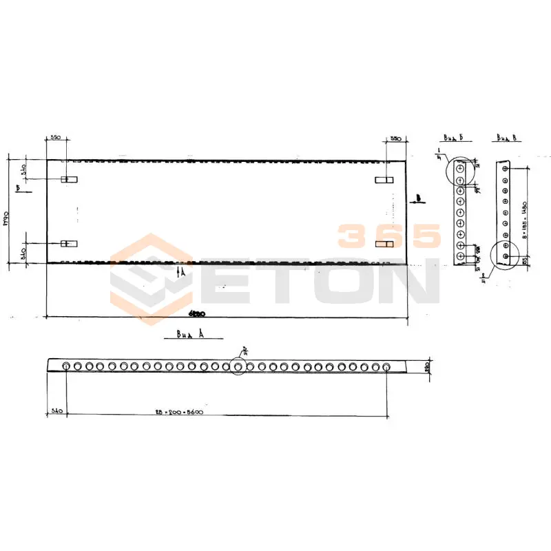 Плиты перекрытия многопустотные Серия 1.141.1 КЛ-3 ПК 63-18-6 АIVт