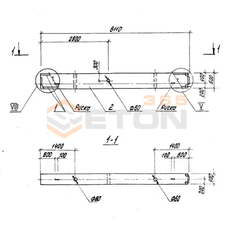 Колонны высотой 7,2 м Серия 1.420.1-19 К 42-4-2