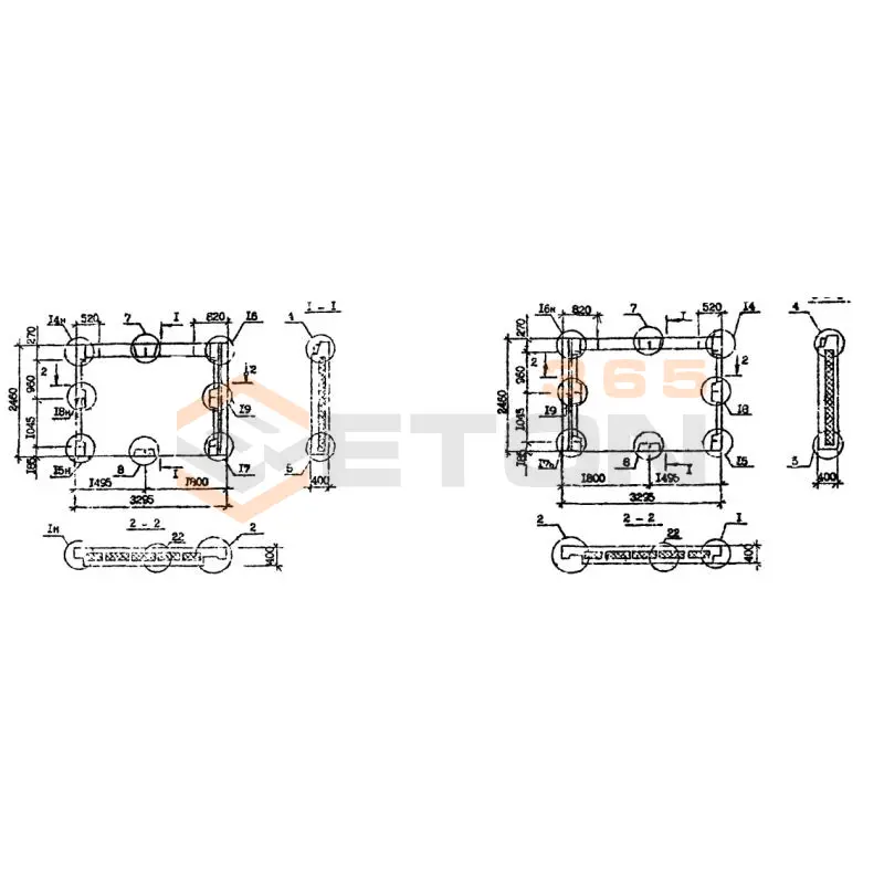 Панели наружных стен Серия 1.090.1-7с 1ПС 33-25-4 птс9 (1.090.1-7с)
