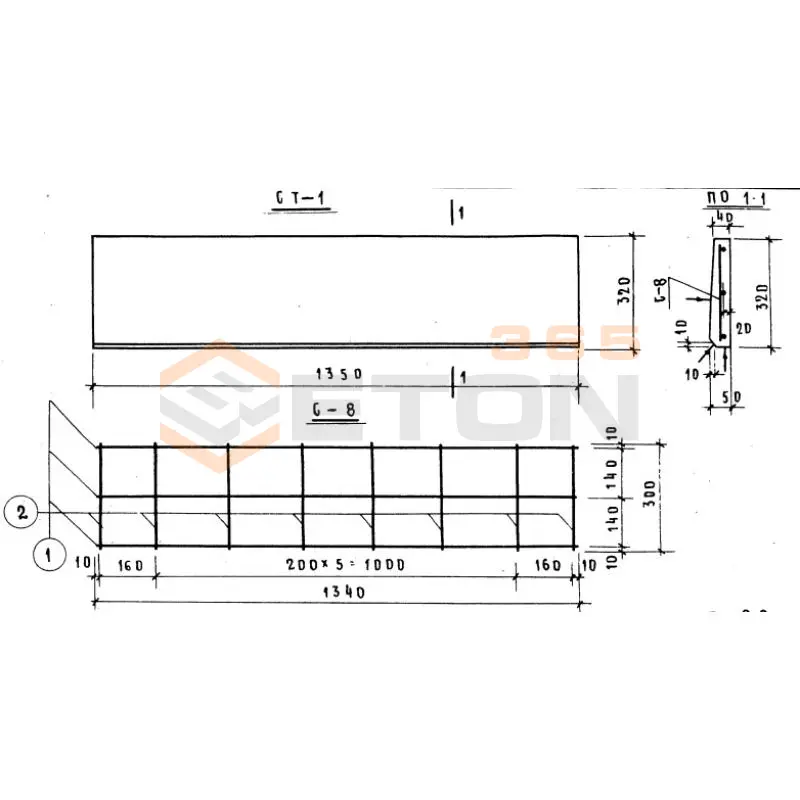 Накладные проступи Серия ИИС 04-7 СТ 1