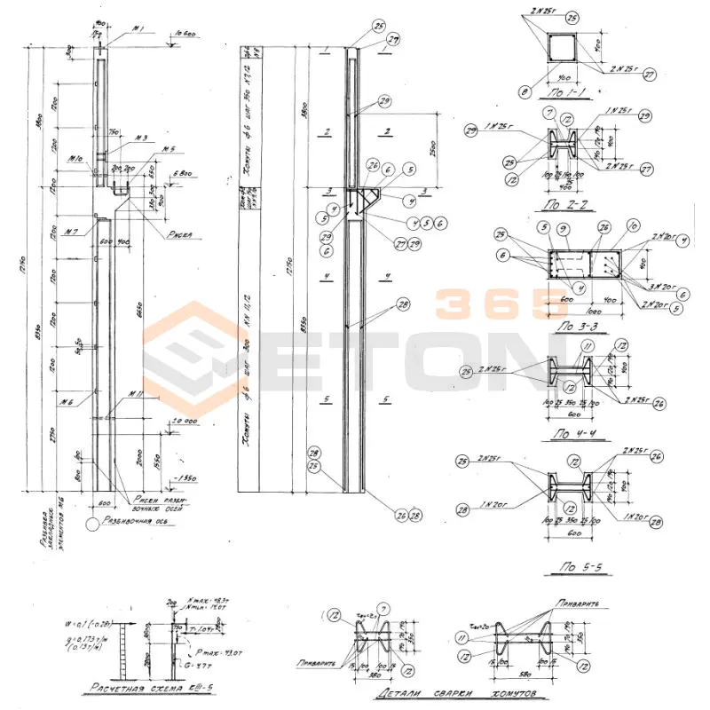 Колонны Серия КЭ 01-06 К III-5 б (КЭ 01-06)