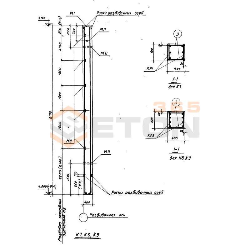 Колонны Серия КЭ 01-55 К 7