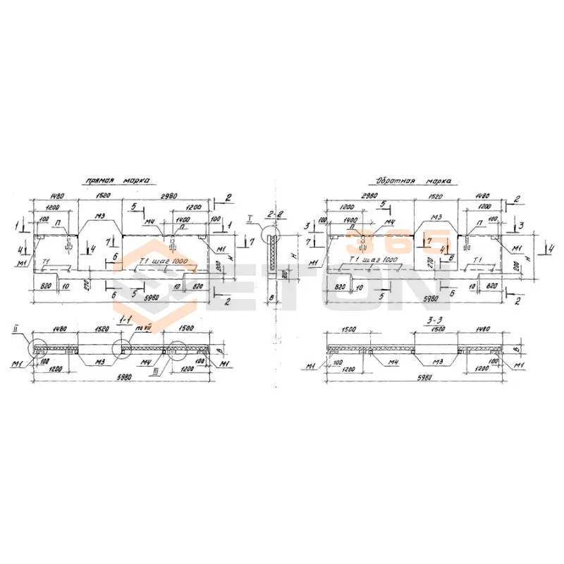 Панели стеновые цокольные Серия 1.432.1-21 ПЦТ 60-15-3,0-3 тп-81