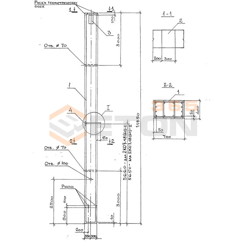 Колонны Серия 1.420.1-32 2КО 7-48(60)-1